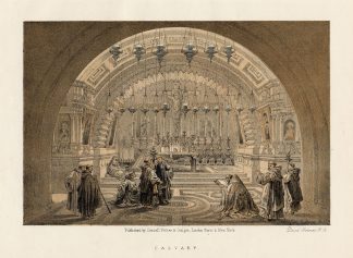 Antique Print-CALVARY-JERUSALEM-ISRAEL-Roberts-1874