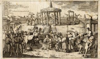 Antique Print-JAPAN-WEDDING-MUSIC-COW-Calvor-1705