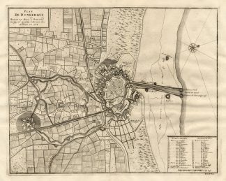 Antique Map-DUNKIRK-DUINKERKEN-BELGIUM-Dumont-1729