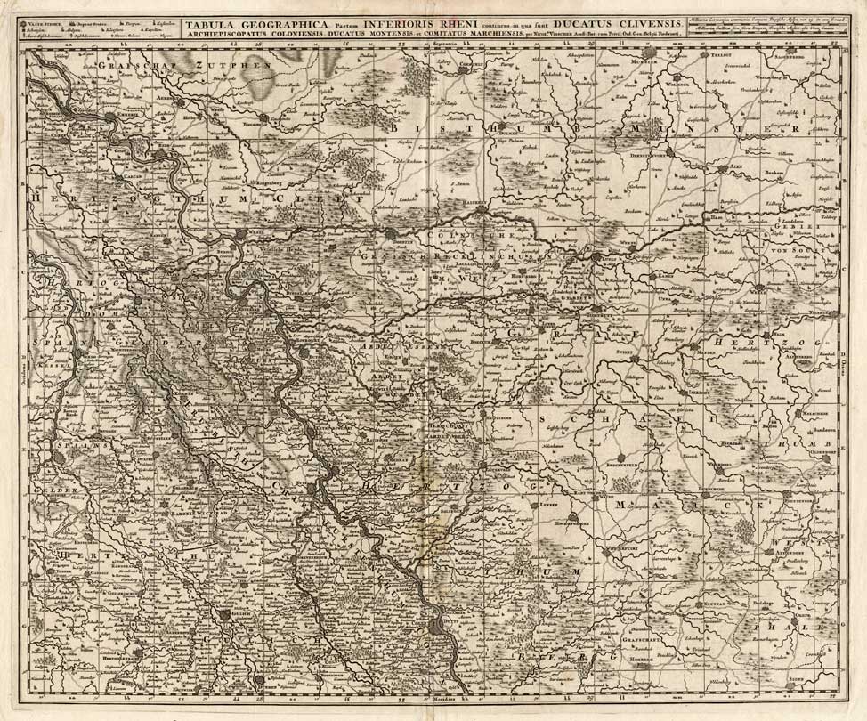 Bb01659 416x346 Antique Map-RHINE-GERMANY-CLIVIA-Visscher-1680