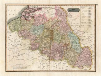 Antique Map-BELGIUM-LUXEMBOURG-Thomson-1814