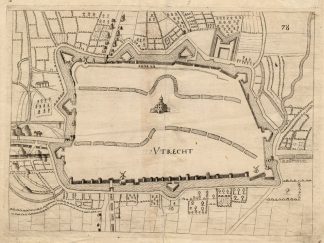 Antique Map-UTRECHT-NETHERLANDS-Priorato-1660