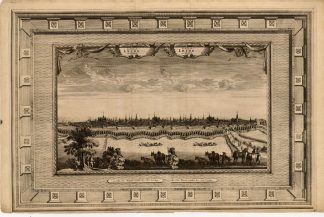 Antique Print-LEIDEN-NETHERLANDS-Pieter vd Aa-1729