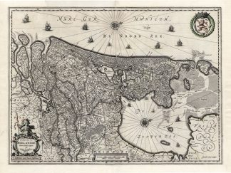 Antique Map-NETHERLANDS-HOLLAND-Janssonius-1650