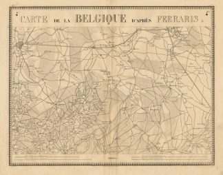 Antique Map-BRABANT-LIMBURG-Vandermaelen-1850