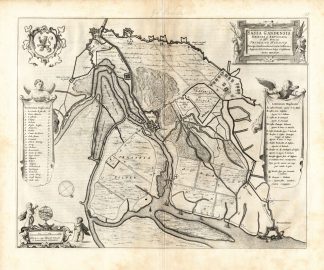 Antique Map-SAS VAN GENT-NETHERLANDS-Blaeu-1649