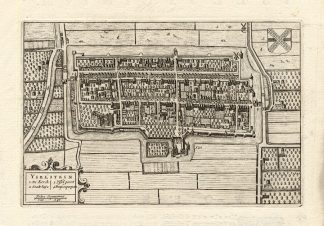 Antique Plan-IJSSELSTEIN-UTRECHT-NETHERLANDS-Blaeu-1649