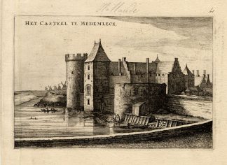 Antique Print-MEDEMBLIK-CASTLE-NETHERLANDS-Blaeu-1649
