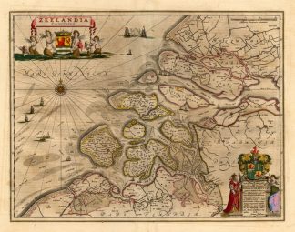 Antique Map-ZEELAND-NETHERLANDS-Janssonius-1658