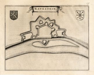 Antique Map-RAVENSTEIN-NETHERLANDS-Blaeu-1649