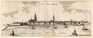 Antique Map-ZALTBOMMEL-NETHERLANDS-Blaeu-1649