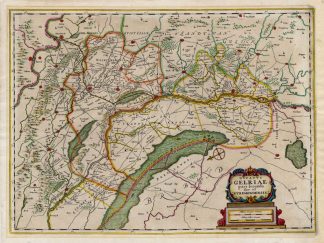 Rare Antique Map-LIMBURG-NETHERLANDS-Janssonius-1644