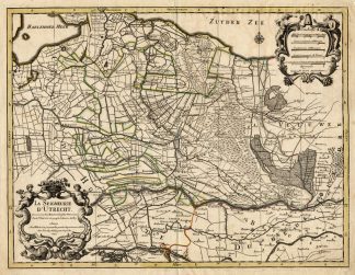 Antique Map-UTRECHT-NETHERLANDS-Sanson-Jaillot-1692