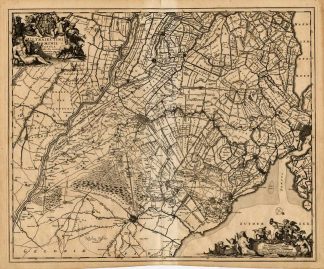 Antique Map-UTRECHT-NETHERLANDS-Visscher-de Hooghe-1678