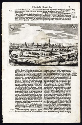 Antique print-VIENNA-AUSTRIA-KNORINGEN-Danckerts-1642