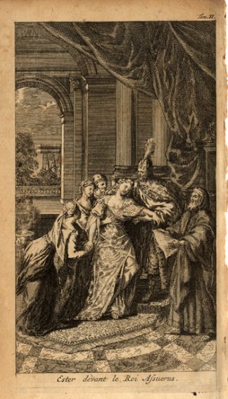Antique Print-ESTHER-AHASUERUS-Prideaux-c. 1720