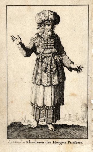 Antique Print-HIGH PRIEST-COSTUME-Cunnaeus-1700