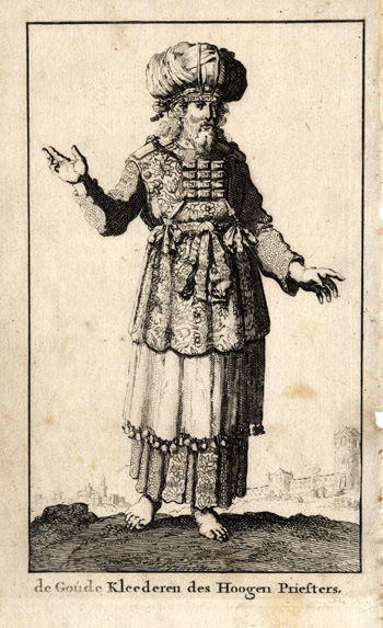 Bb07260 Antique Print-HIGH PRIEST-COSTUME-Cunnaeus-1700