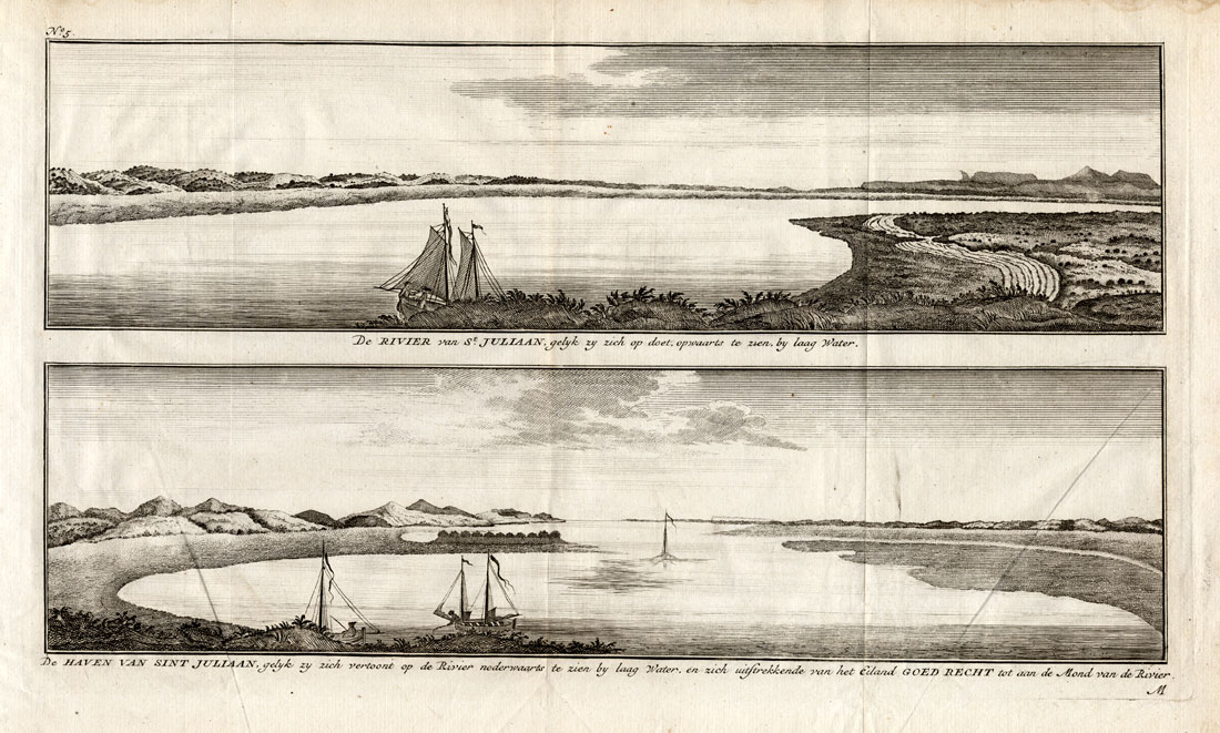 Bb07619 416x250 Antique Print-PORT ST JULIAN-PATAGONIA-ARGENTINA-Anson-Walter-1749