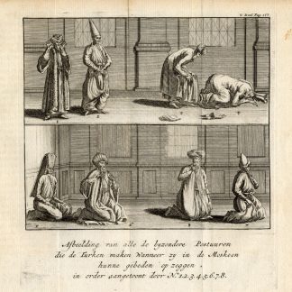 Antique Print-TURKEY-RELIGION-PRAYING-c.1780