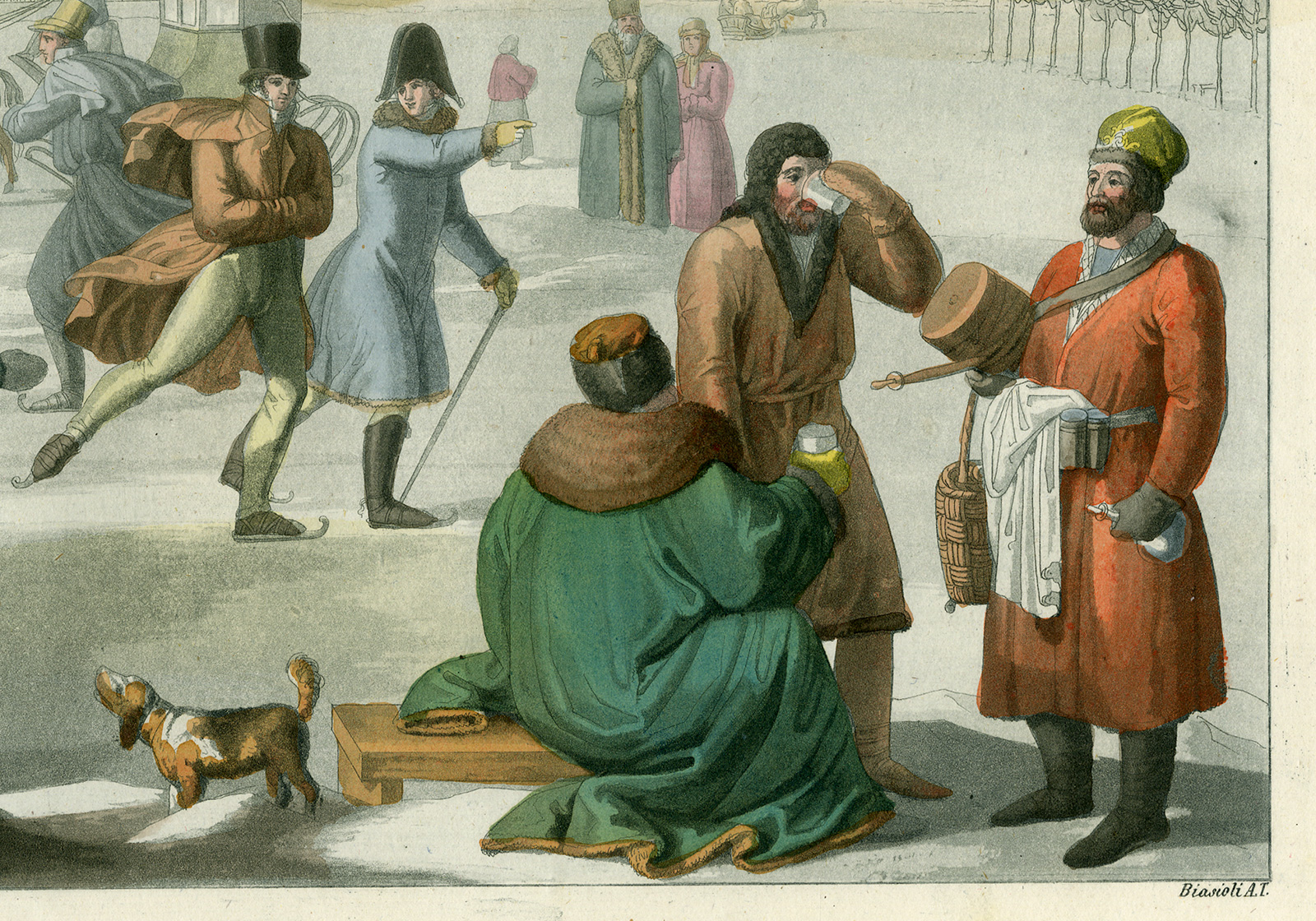 Bb11272b 416x291 Antique Print-SKATING-SLEDGES-WINTER SCENE-RUSSIA-Biasioli-Ferrario-1827 - Image 3