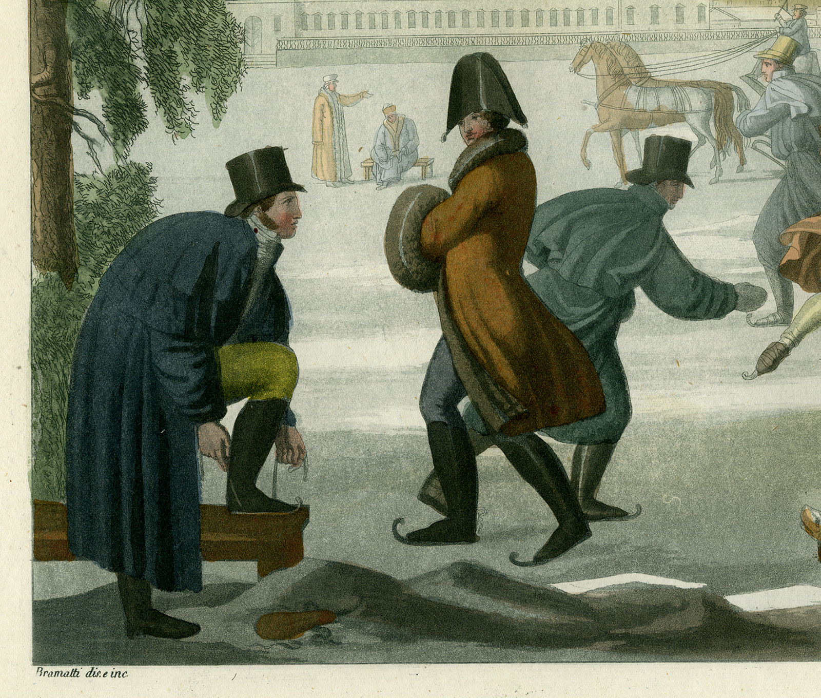Bb11272c 416x354 Antique Print-SKATING-SLEDGES-WINTER SCENE-RUSSIA-Biasioli-Ferrario-1827 - Image 4