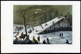 Antique Print-WINTER-SKIING-SLLEDGE-SKATING-MOSCOW-RUSSIA-Biasioli-Ferrario-1827