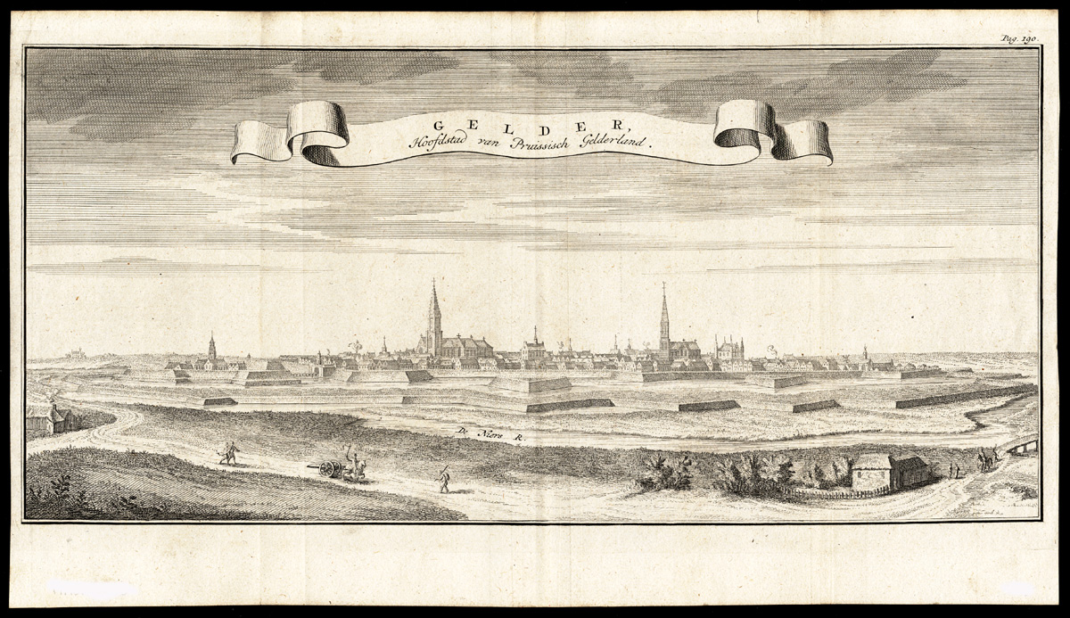 , Antique Print-GERMANY-GELDERN-PRUSSIA-GELDERLAND-Tirion-1738, Pictura Antique Prints