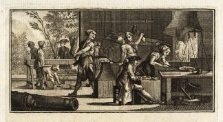 Antique Print-TITLE PAGE-FORGE-FORGING METAL-PROFESSION-Buffon-1750