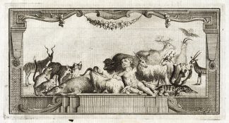 Antique Print-TITLE PAGE-PUTTI-GOAT-WARTHOG-BISON-KOALA-SLOTH-JERBOA-Buffon-1750