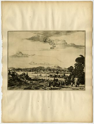 Rare Antique Print-PERSIA-KASCHAN-IRAN-CAMEL-Pieter van der Aa-1725