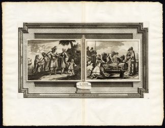 Rare Antique Print-FUNERAL-AFRICA-TUNIS-TUNISIA-COSTUME-Pieter van der Aa-1725