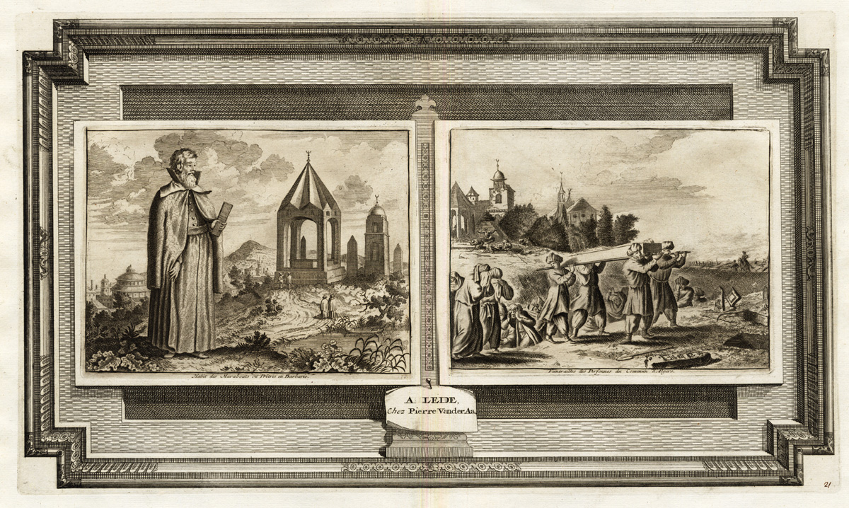 Bb12404b 416x249 Rare Antique Print-MARABOUT-BARBARY-PRIEST-ALGIERS-ALGERIA-Van der Aa-1725 - Image 2
