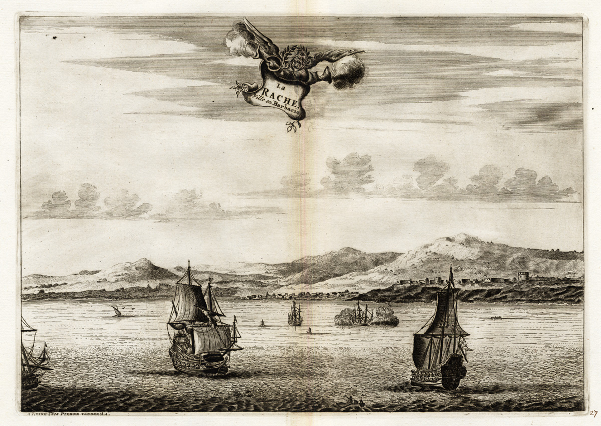 Bb12411b 416x295 Rare Antique Print-MOROCCO-LARACHE-BARBARY-SHIP-AFRICA-Pieter van der Aa-1725 - Image 2