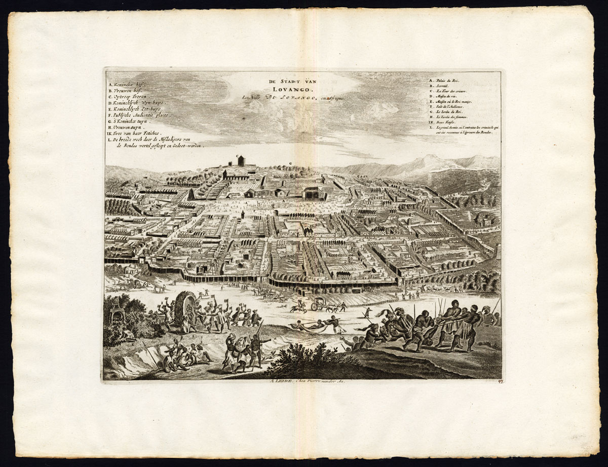 , Rare Antique Print-LOANGO-CONGO-AFRICA-LOVANGO-Pieter van der Aa-1725, Pictura Antique Prints