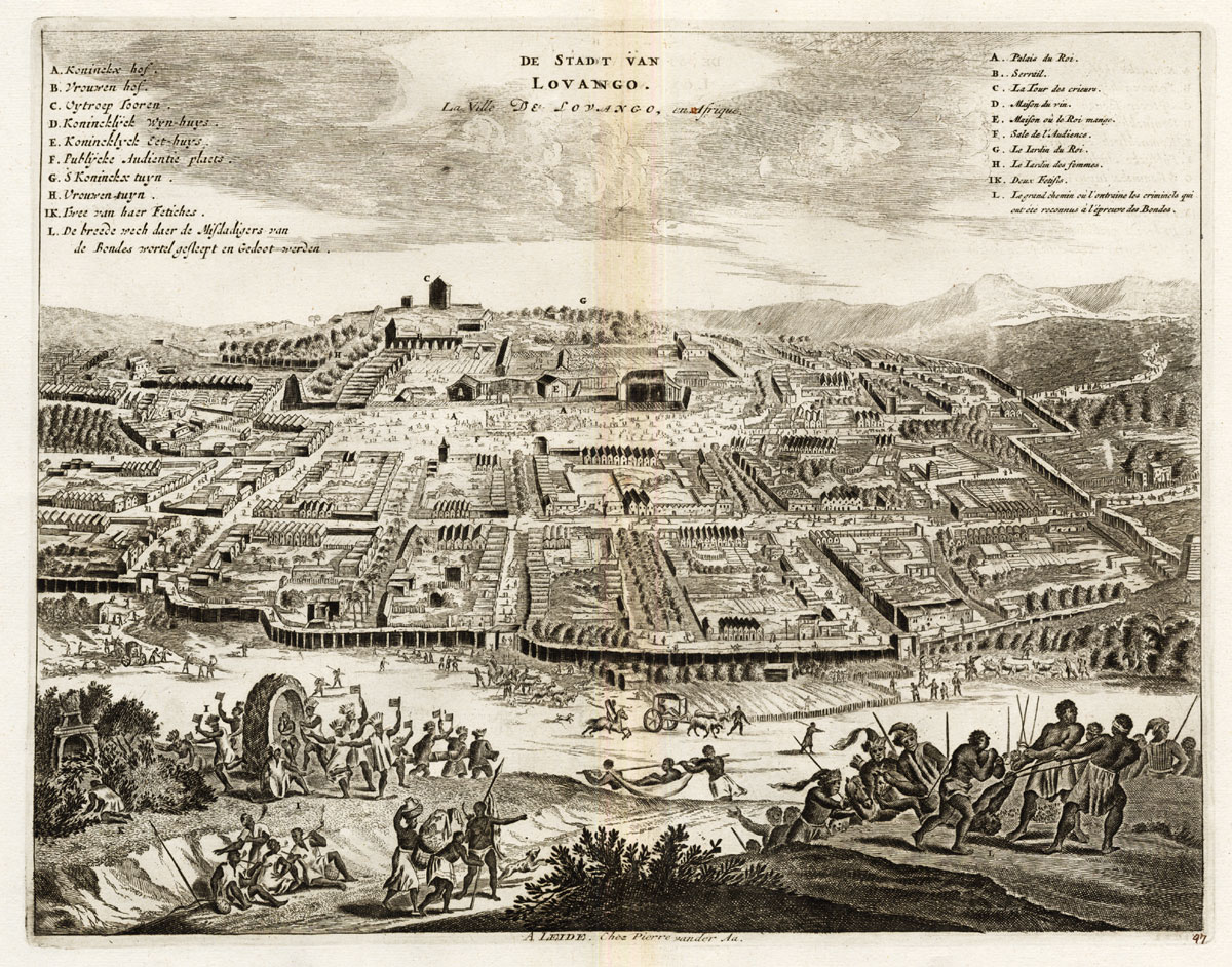 , Rare Antique Print-LOANGO-CONGO-AFRICA-LOVANGO-Pieter van der Aa-1725, Pictura Antique Prints