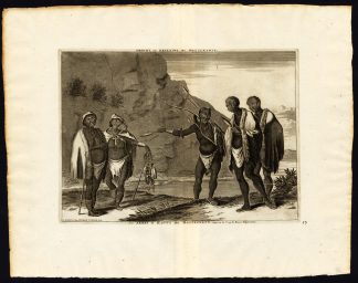 Rare Antique Print-SOUTH AFRICA-HOTTENTOTS-KHOIKHOI-COSTUME-Van der Aa-1725