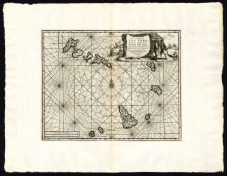Rare Antique Map-CABO VERDE-CAPE VERDE-AFRICA-Van der Aa-1725