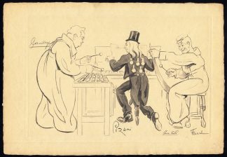 Antique Print-CIRCUS-CLOWN MUSICIANS-Fernel-1931
