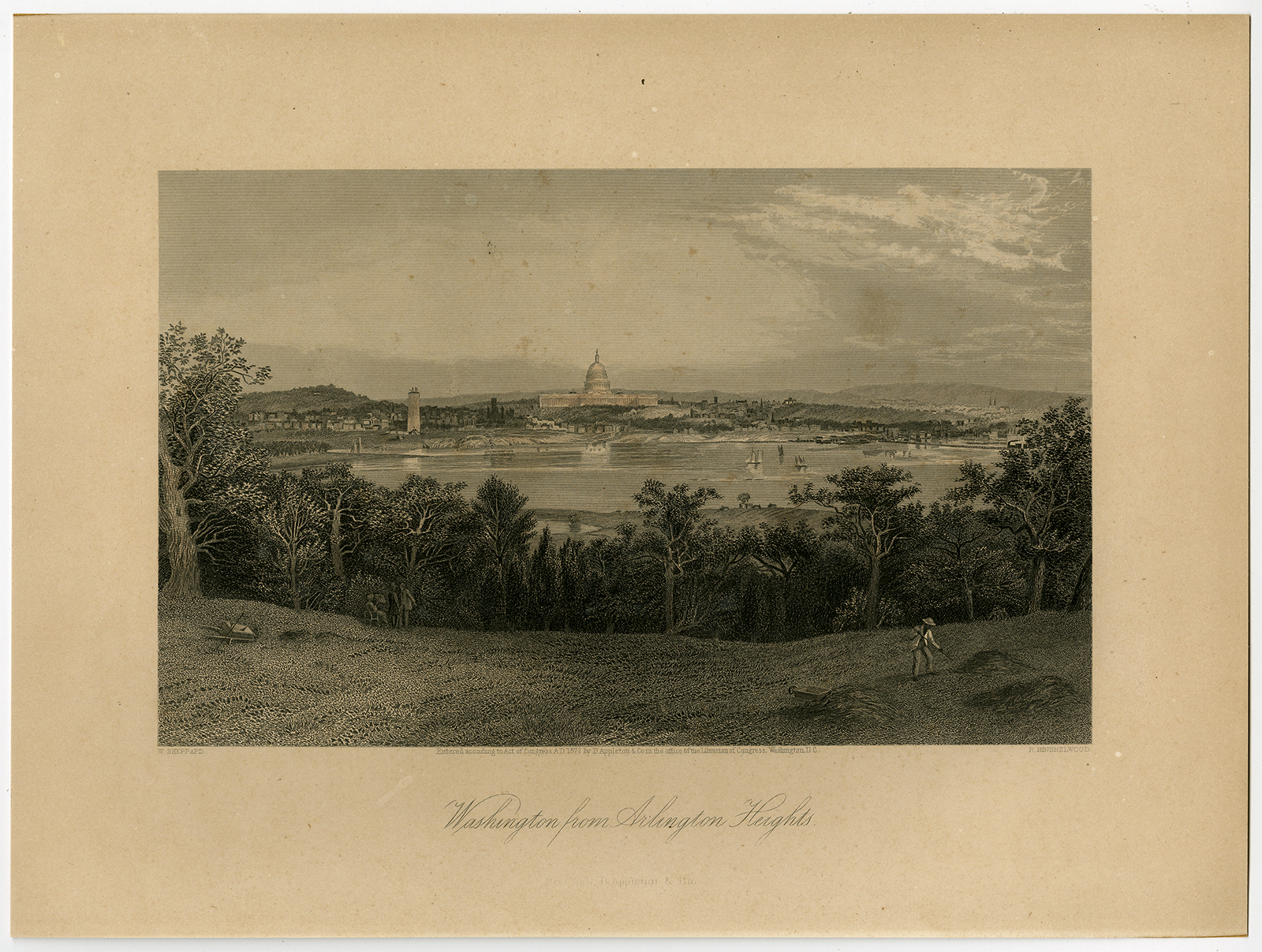 Cb089 416x314 Antique Print-WASHINGTON-ARLINGTON HEIGHTS-USA-Sheppard-Hinshelwood-1872