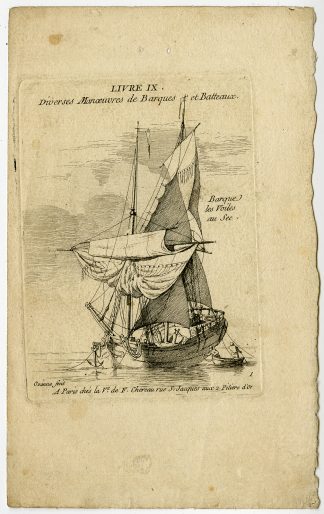 Antique Print-TITLE PAGE-LIVE IX-BOAT-SAIL-DRY-P. Ozanne-c.1780