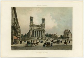 Antique Print-EGLISE SAINT-VINCENT-DE-PAUL-CHURCH-PARIS-Bayot-Benoist-1861