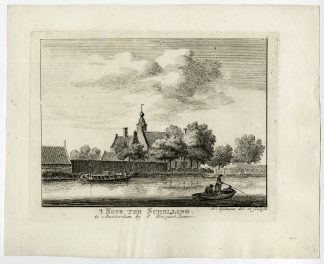 Rare Antique Print-TER SCHELLING ESTATE-AMSTEL-TERSCHELLING-Spilman-ca. 1760