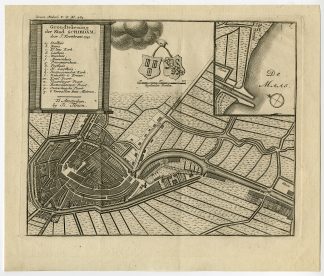 Antique Print-SCHIEDAM-ZUID HOLLAND-NETHERLANDS-Kortebrand-Tirion-ca. 1760