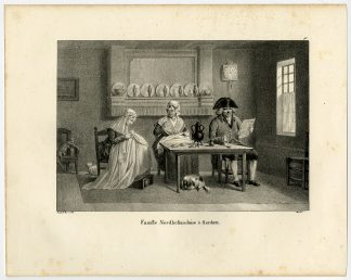 Antique Print-COSTUME-FAMILY-ZAANDAM-PL. 196-Howen-Madou-1825