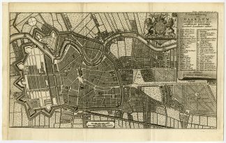 Antique Print-PLAN-HAARLEM-Tirion-1742