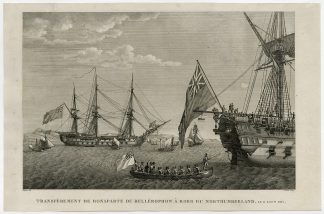Antique Print-NAPOLEON-BELLEROPHON-EXILE-SAINT HELENA-Baugean-Bovinet-1815