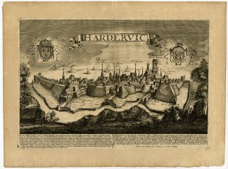 Rare Antique Print-HARDERWIJK-HARDERVIC-NETHERLANDS-Jollain-1672