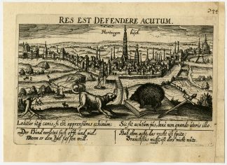 Antique Print-SINT JOHNS CATHEDRAL-HERTOGENBOSCH-DEN BOSCH-Meisner-1630