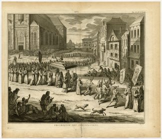 Antique Print-PROCESSION-FLAGGELANT-BISHOP-PRAYER-Tanje-1723